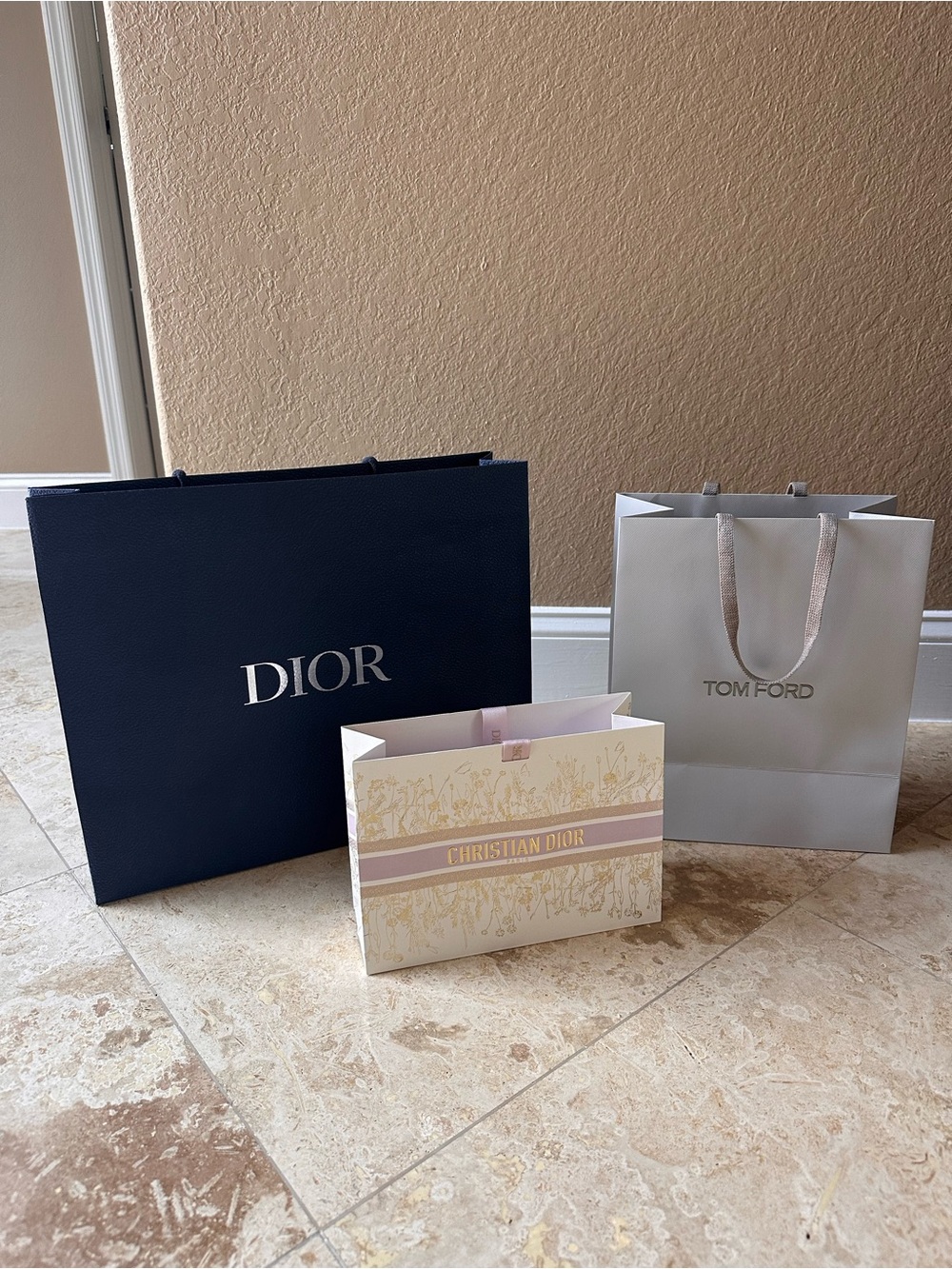 3 Shopping Bags: Dior and Tom Ford